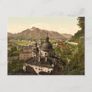 Salzburg och Untersberg, Österrike Vykort
