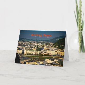 Salzburg Österrike hälsningkort Kort