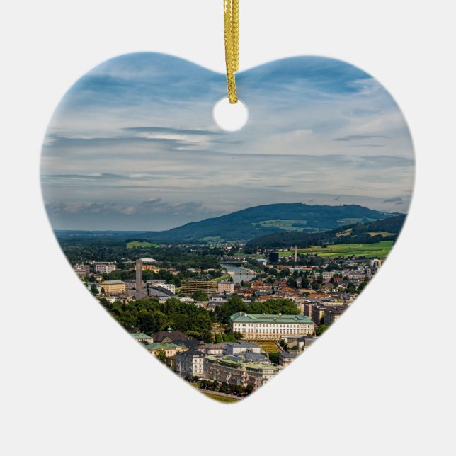 salzburg Österrike Julgransprydnad Keramik (Framsidan)
