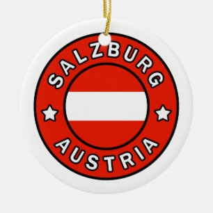 Salzburg Österrike Julgransprydnad Keramik
