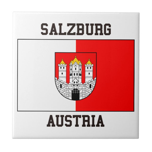 Salzburg Österrike Kakelplatta (Framsidan)