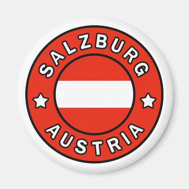 Salzburg Österrike Magnet (Framsidan)
