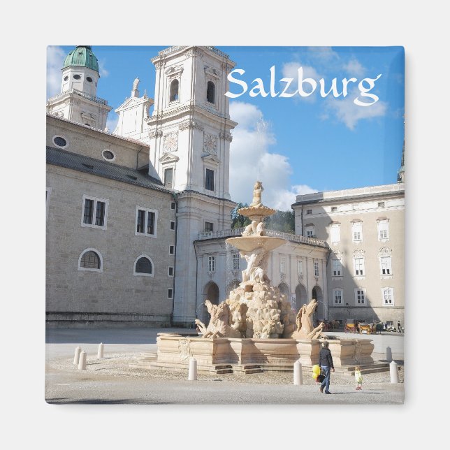Salzburg, Österrike Magnet (Framsidan)