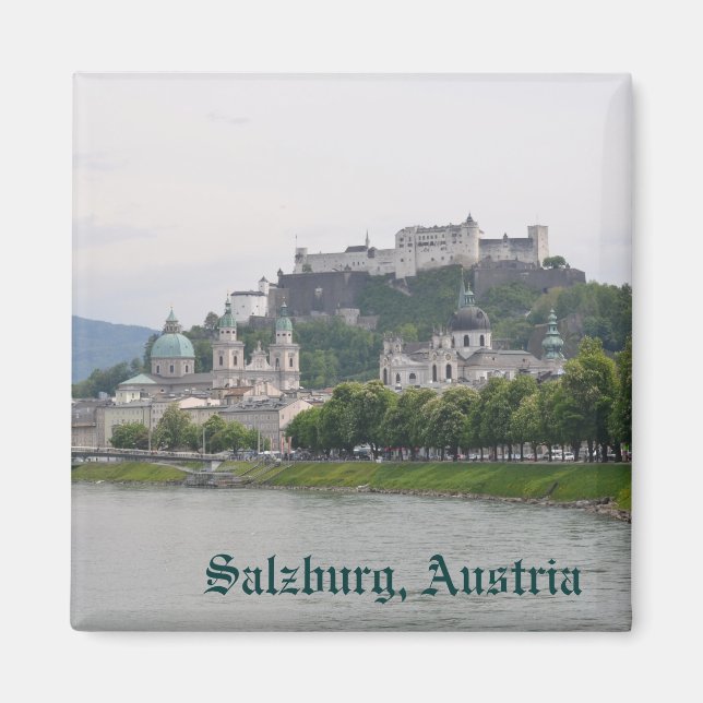 Salzburg, Österrike Magnet (Framsidan)