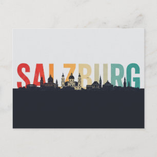 Salzburg Österrike Resa Vykort