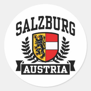 Salzburg Österrike Runt Klistermärke