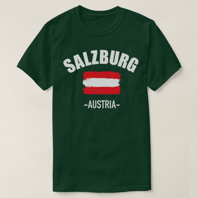 Salzburg Österrike T Shirt (Design framsida)