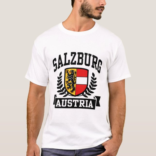 Salzburg Österrike T Shirt (Framsida)