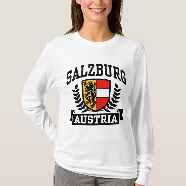 Salzburg Österrike T Shirt (Framsida)