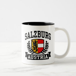 Salzburg Österrike Två-Tonad Mugg