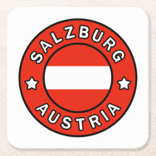 Salzburg Österrike Underlägg Papper Kvadrat