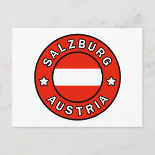Salzburg Österrike Vykort
