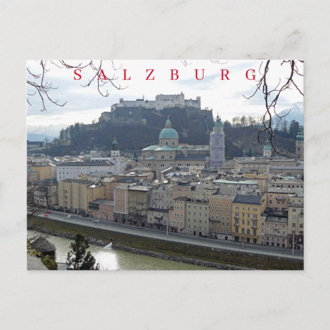 Salzburg panorama vykort (Framsida)