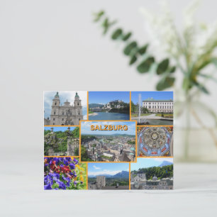 Salzburg Sightsee Ställen Vacation Vykort