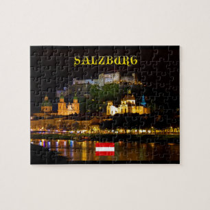 Salzburg slott Österrike - högkvalitativt Pro fo Pussel