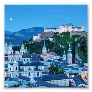 Salzburg stad, Österrike Fototryck