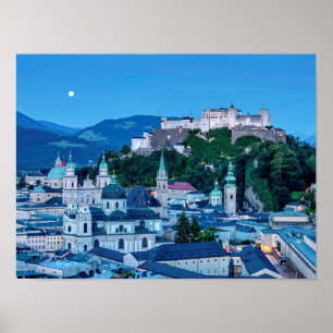 Salzburg stad, Österrike Poster