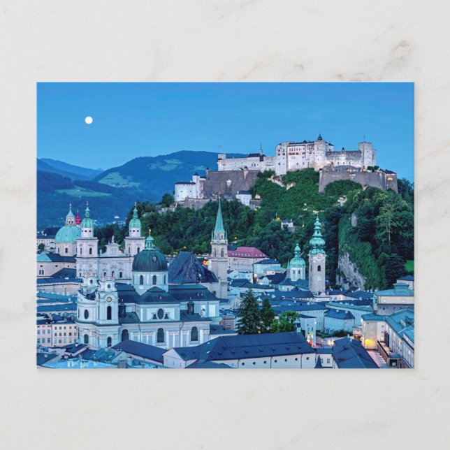 Salzburg stad, Österrike Vykort (Framsida)