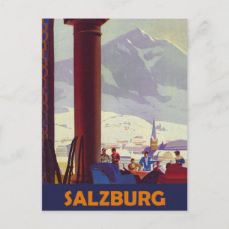 Salzburg, Stadskrog, Österrike Vykort