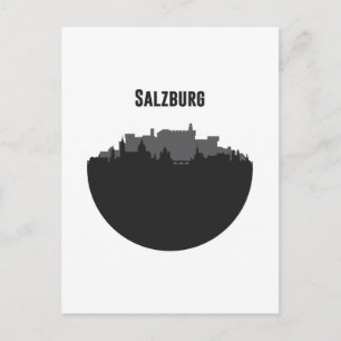 Salzburg Stadt Silhouette Vykort