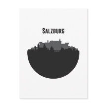 Salzburg Stadt Silhouette