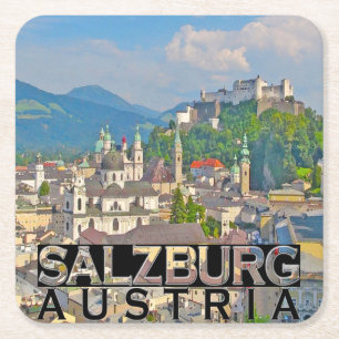 Salzburg Underlägg Papper Kvadrat
