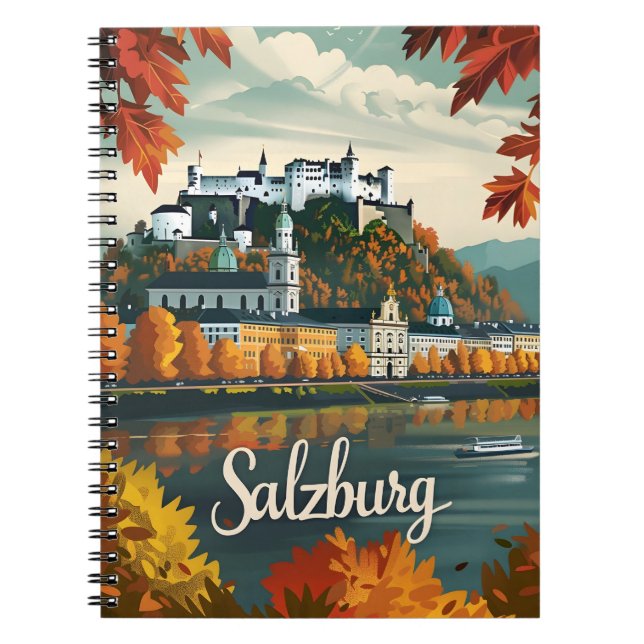 Salzburg Vintage Anteckningsbok (Framsidan)