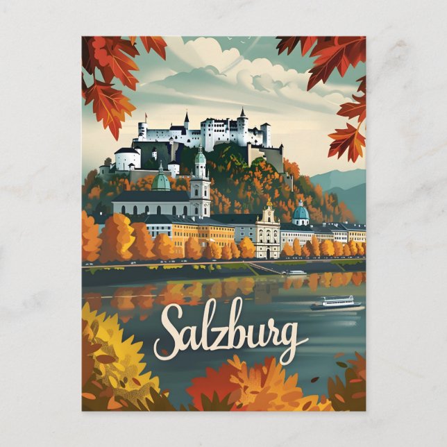 Salzburg Vintage Vykort (Framsida)