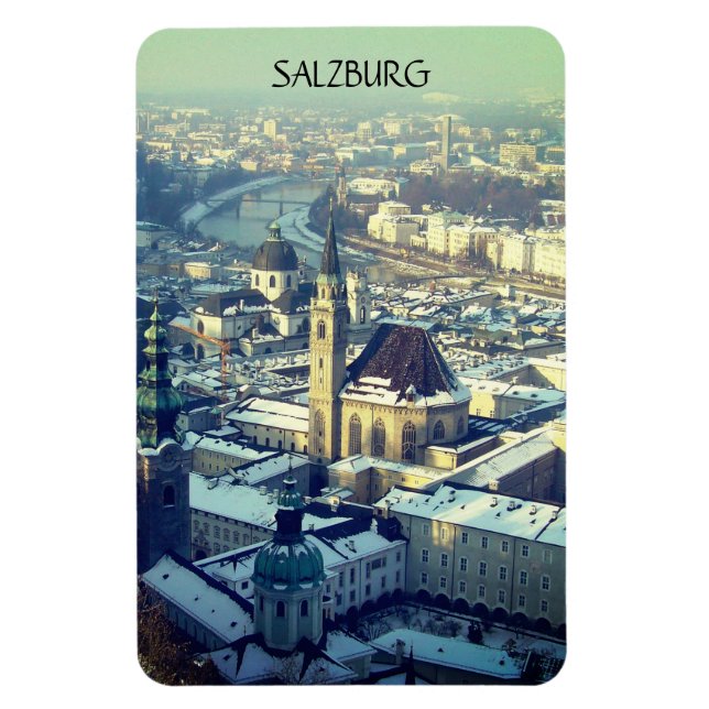 Salzburg-vinter Magnet (Vertikal)