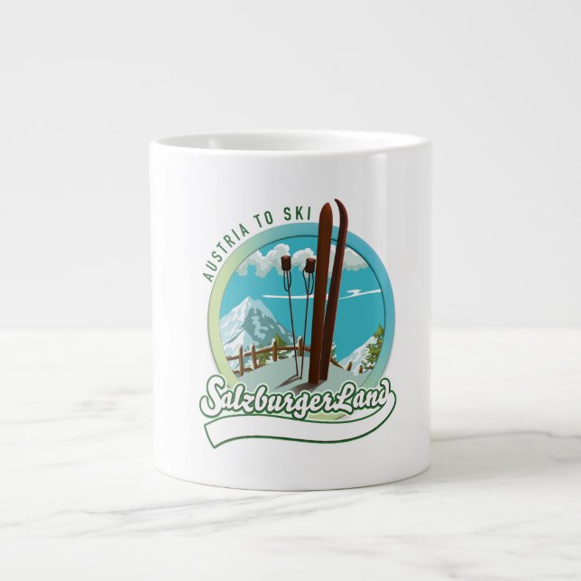 Salzburgerland Austria Ski Jumbo Mugg (Framsidan)