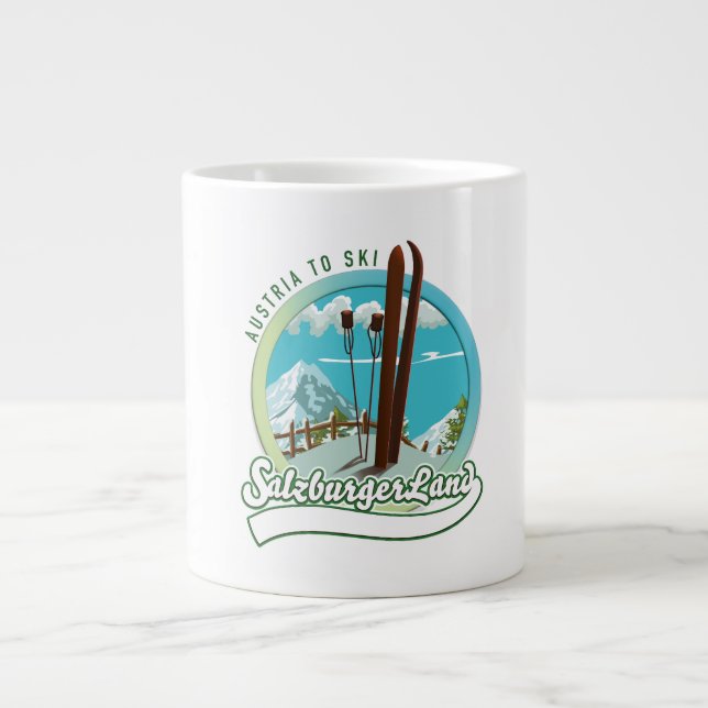 Salzburgerland Austria Ski Jumbo Mugg (Framsidan)