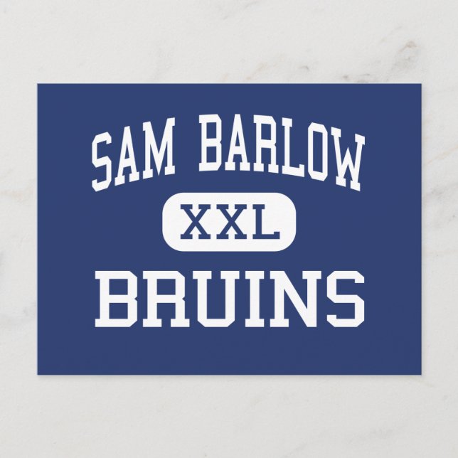 Sam Barlow - Bruins - High School - Gresham Oregon Vykort (Framsida)