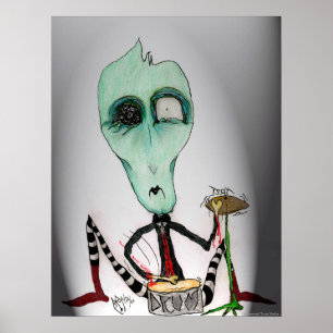 Sam- Ghoulie Drummer Art Poster av Tricia Martin