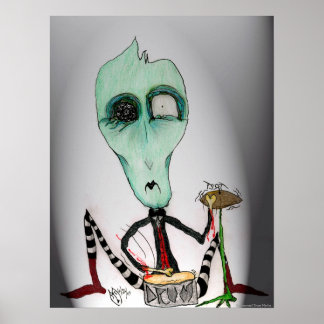 Sam- Ghoulie Drummer Art Poster av Tricia Martin