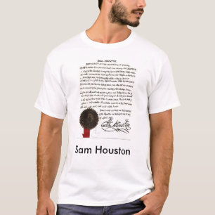 Sam Houston brev 1843 Tröja