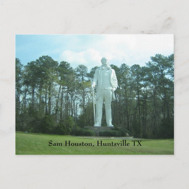 Sam Houston, Huntsville TX Vykort (Framsida)