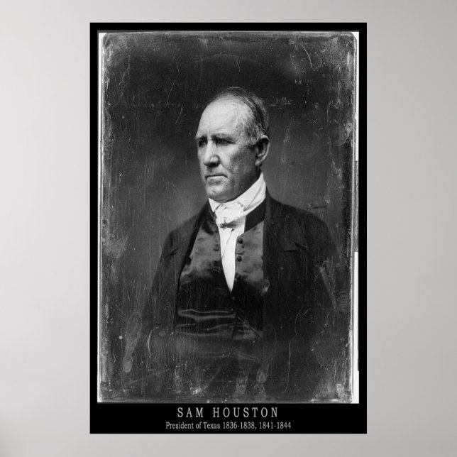 Sam Houston Porträtt Poster (Framsidan)