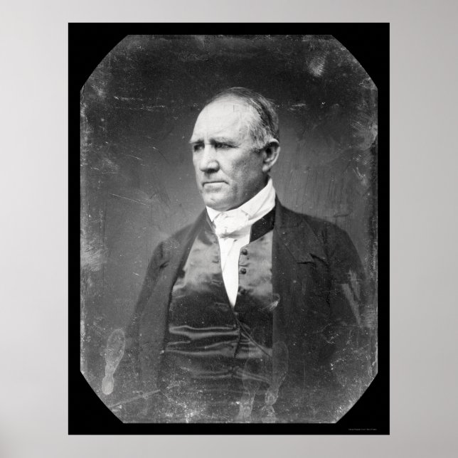 Sam Houston Texas Daguerreotype 1841 Poster (Framsidan)