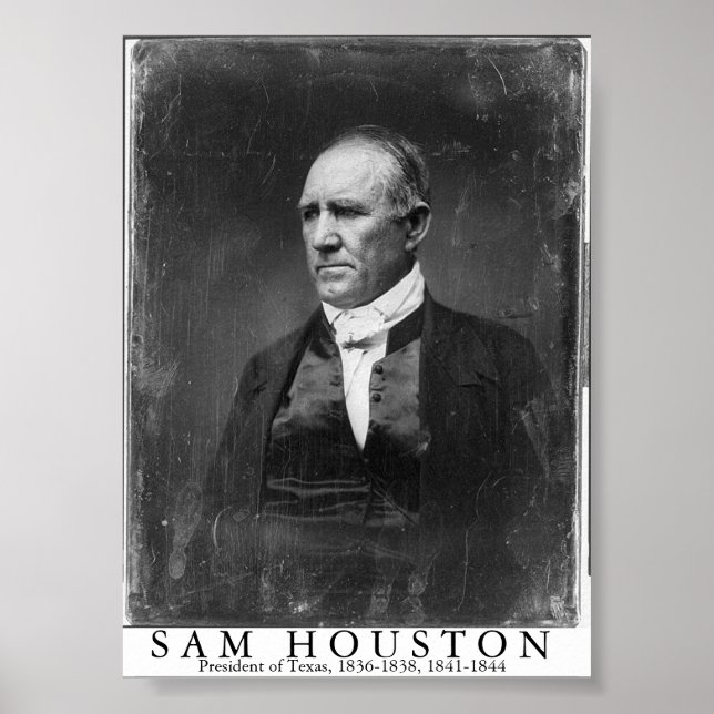Sam Houston, Texas president Poster (Framsidan)