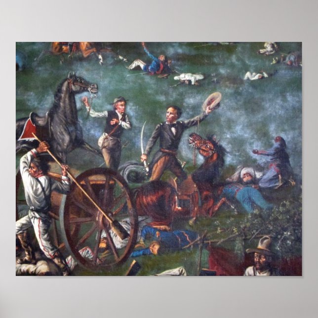 Sam Houston vid San Jacinto Poster (Framsidan)