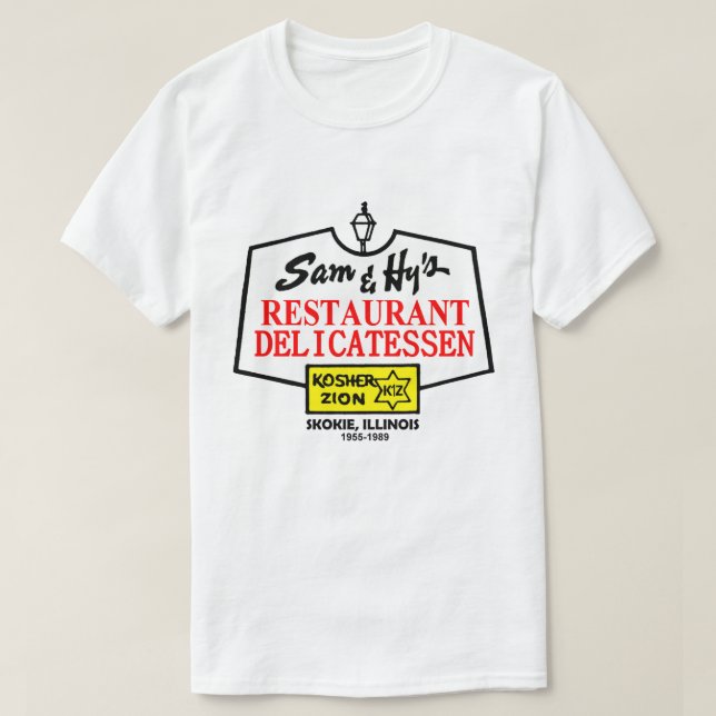 Sam & Hys Restaurant Deli, Skokie, IL T Shirt (Design framsida)