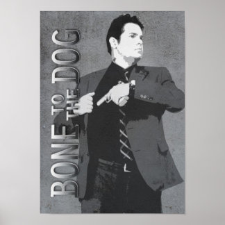 Sam in Action Bone to the Dog Poster