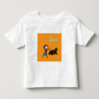 Sam och hans Hund - Anpassad Tee Shirt