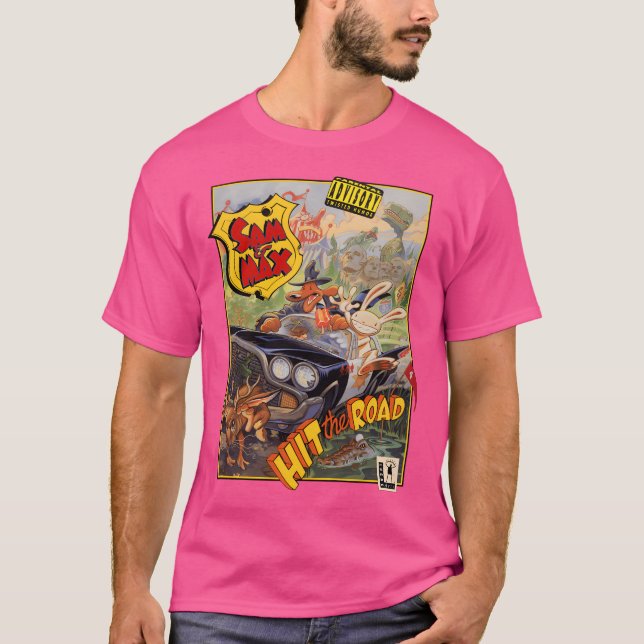 Sam och Max Slå vägen T Shirt (Framsida)