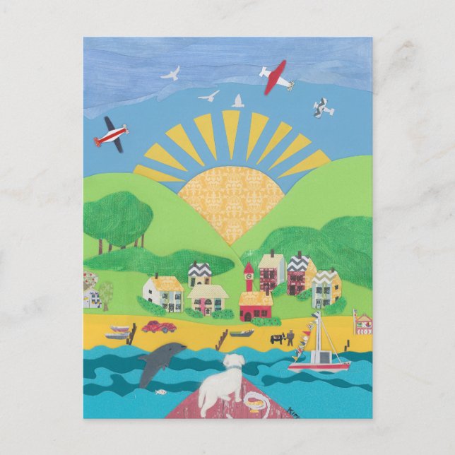 Sam på Boat Vykort (Framsida)