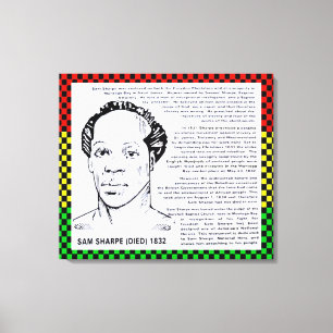 Sam Sharpe Jamaican Hero Canvastryck