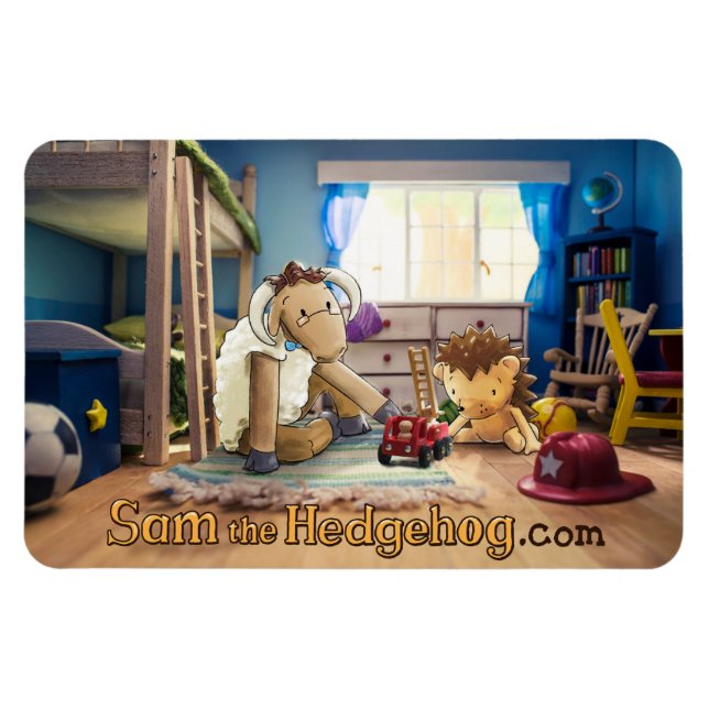 Sam the Hedgehog - Fridge Magnet (Horisontell)