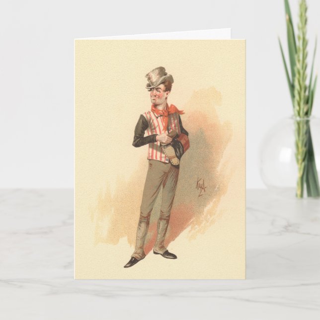 Sam Weller av Kyd från Dickens Pickwick  Kort (Framsida)