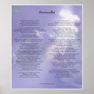 Samadhi dikt vid Yogananda Poster