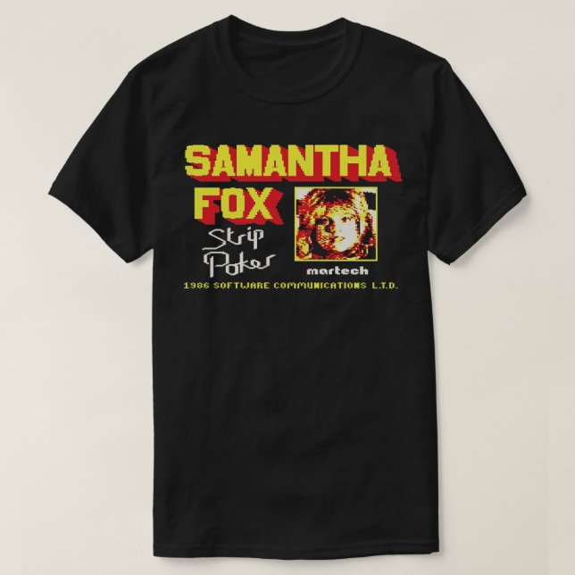SAMANTHA FOX POKER T SHIRT (Design framsida)